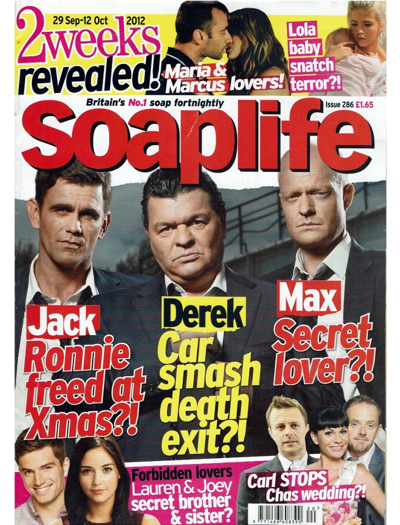 Soaplife Magazine Issue 286 29th September 2012