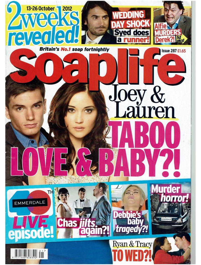 Soaplife Magazine Issue 287 13th October 2012