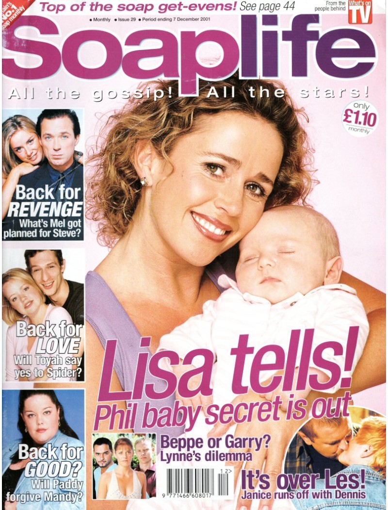 Soaplife Magazine Issue 29 7th December 2001