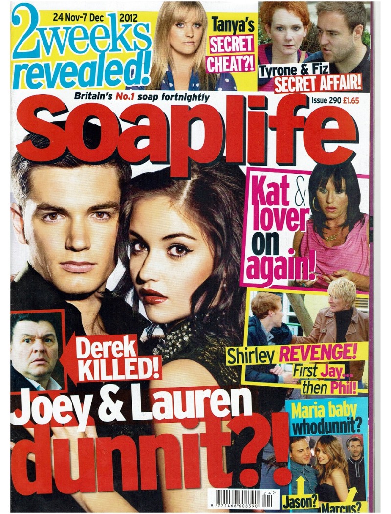 Soaplife Magazine Issue 290 24th November 2012