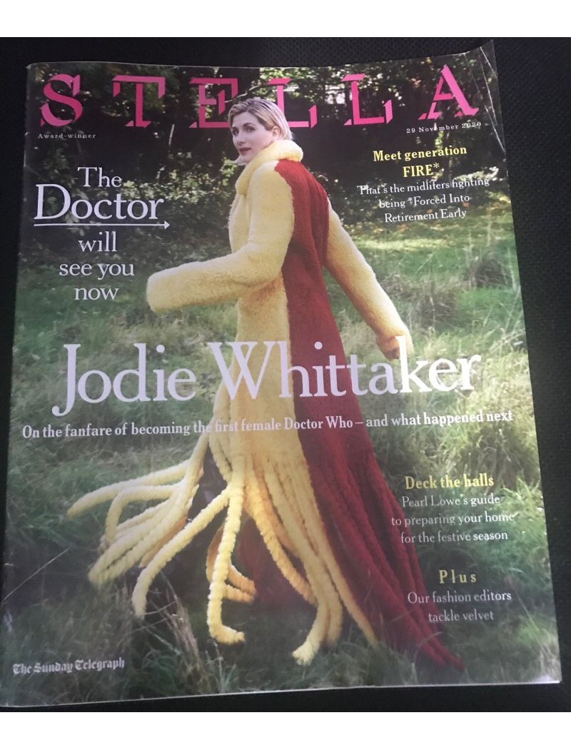 Stella Magazine 2020 29/11/20 Jodie Whittaker Doctor Who - WEAR ON COVER