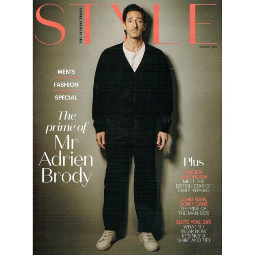 Sunday Times Style Magazine 2022 20/03/22 Adrien Brody