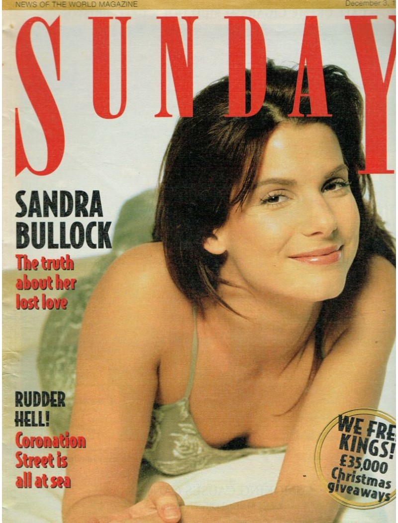Sunday Magazine 3rd December 1995 Sandra Bullock Sunday Magazine 3rd December 1995 Sandra Bullock