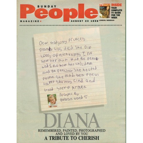 Sunday People Magazine - 23/08/98