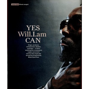Sunday Times Magazine 2010 5th December 2010 Will I Am