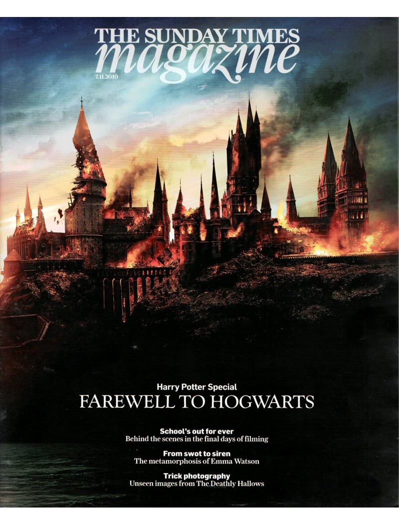 Sunday Times Magazine 2010 7th November 2010 Harry Potter