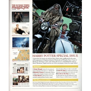 Sunday Times Magazine 2010 7th November 2010 Harry Potter