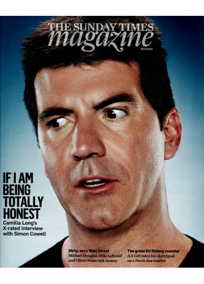 Sunday Times Magazine 2010 19th September 2010 Simon Cowell