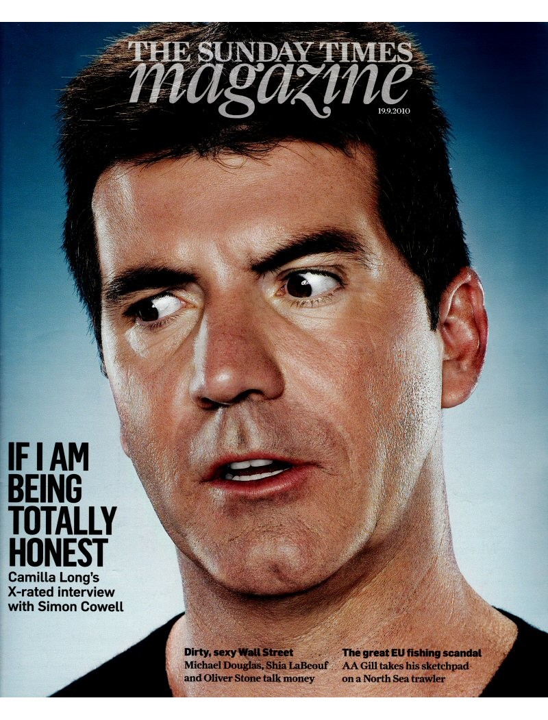 Sunday Times Magazine 2010 19th September 2010 Simon Cowell