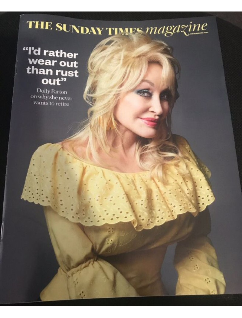 Sunday Times Magazine 2020 22nd November 2020  Dolly Parton