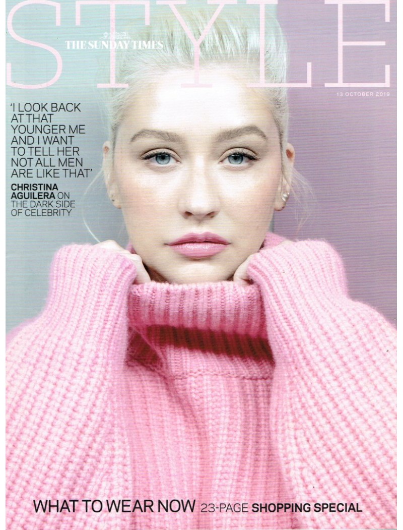 Sunday Times Style Magazine 13th October 2019 Christina Aguilera Sunday Times Style Magazine 13th October 2019 Christina Aguilera