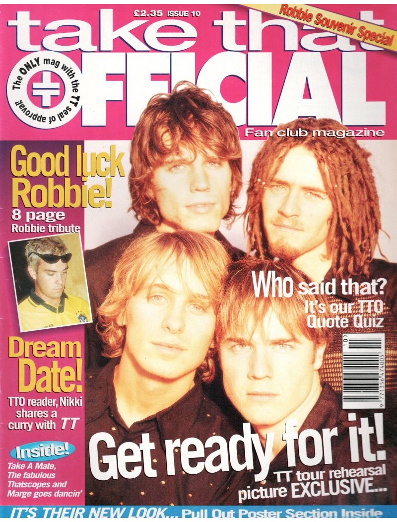 Take That Official Fan Club Magazine No. 10