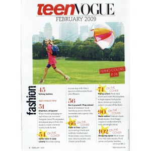 Teen Vogue Magazine 2009 02/09 Leighton Meester