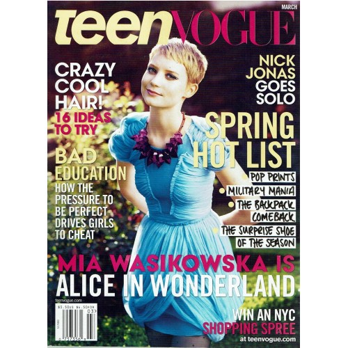 Teen Vogue Magazine 2010 03/10 Mia Wasikowska
