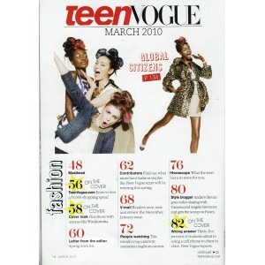 Teen Vogue Magazine March 2010 Mia Wasikowska