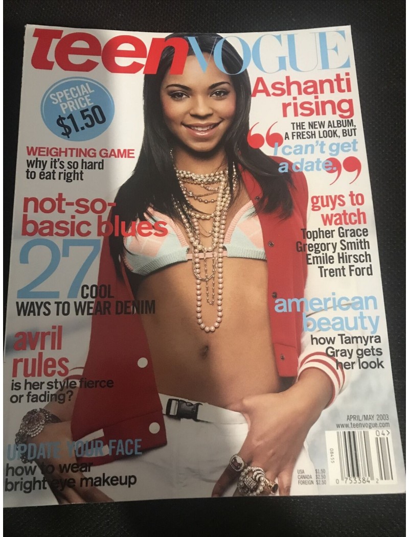 Teen Vogue Magazine 2003 04/03 Ashanti