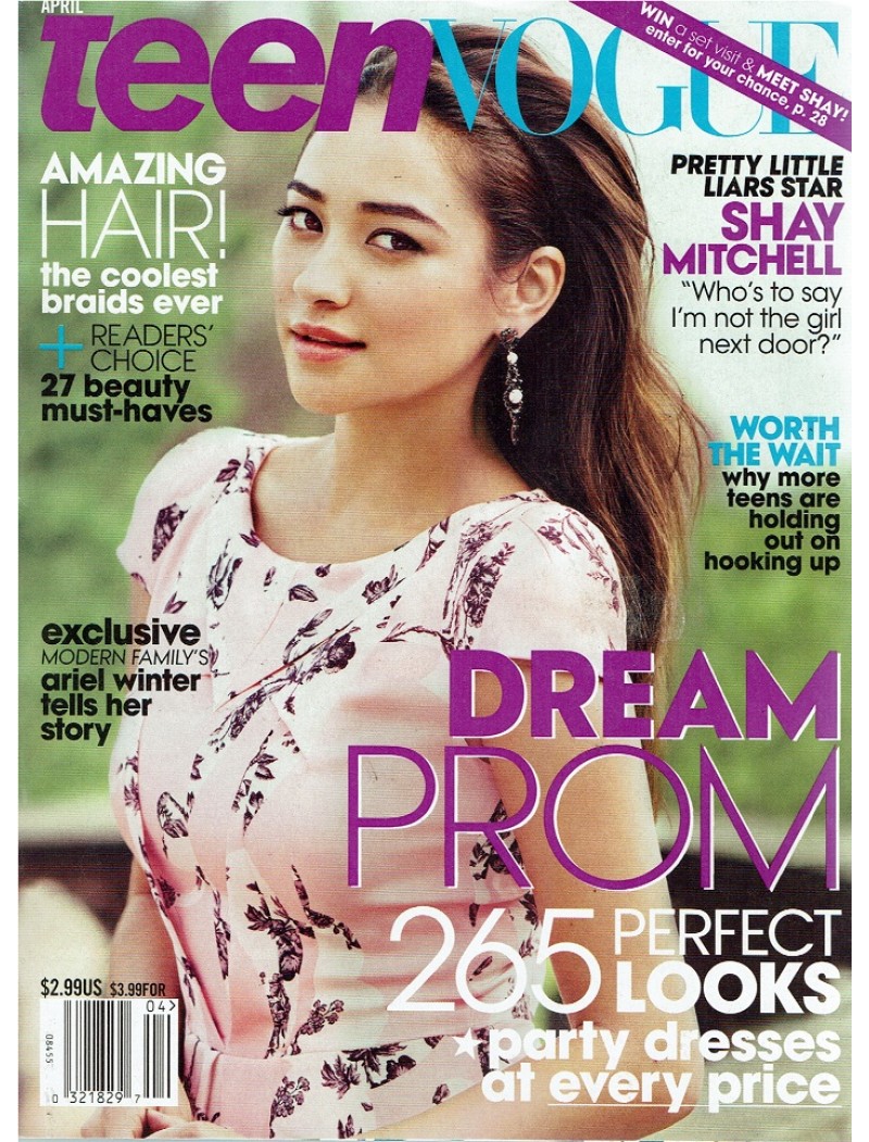Teen Vogue Magazine April 2013 Shay Mitchell