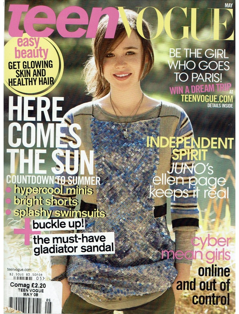 Teen Vogue Magazine 2008 05/08 Ellen Page