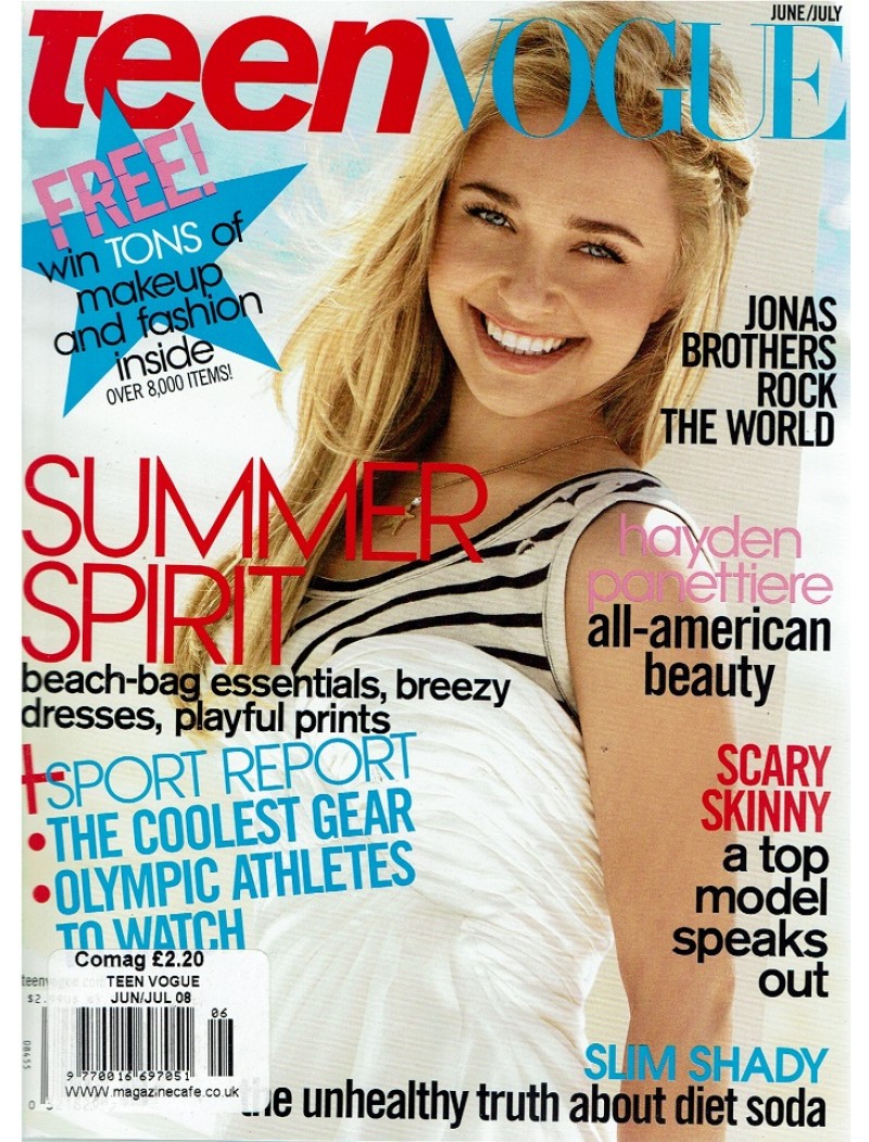 Teen Vogue Magazine 2008 06/08 Hayden Panettiere