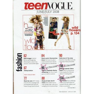 Teen Vogue Magazine 2008 06/08 Hayden Panettiere