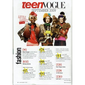 Teen Vogue Magazine 2009 09/09 Taylor Momsen