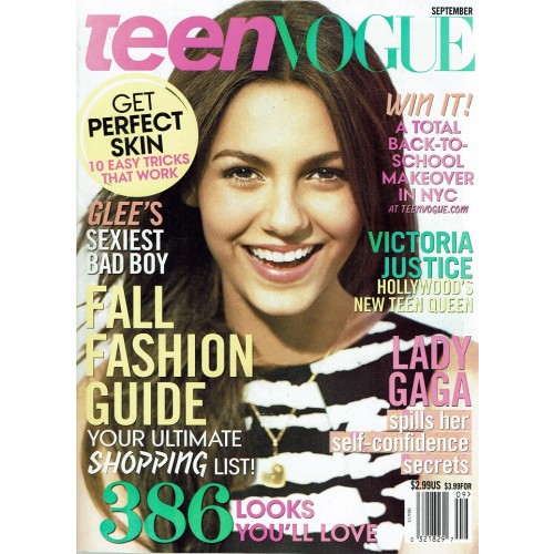 Teen Vogue Magazine 2010 09/10 Victoria Justice
