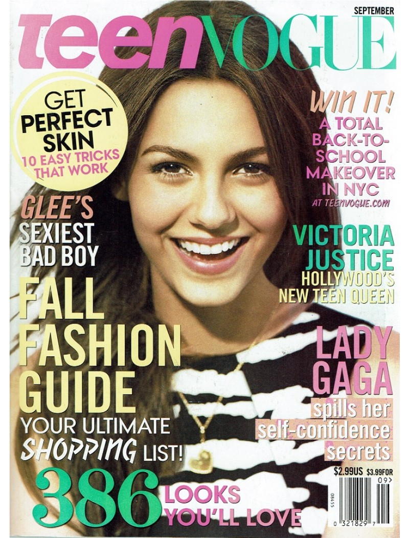 Teen Vogue Magazine September 2010 Victoria Justice