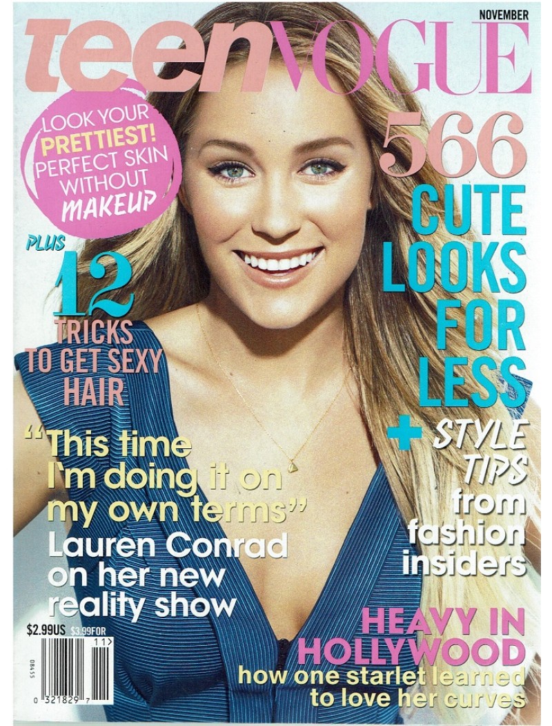 Teen Vogue Magazine 2010 11/10 Lauren Conrad