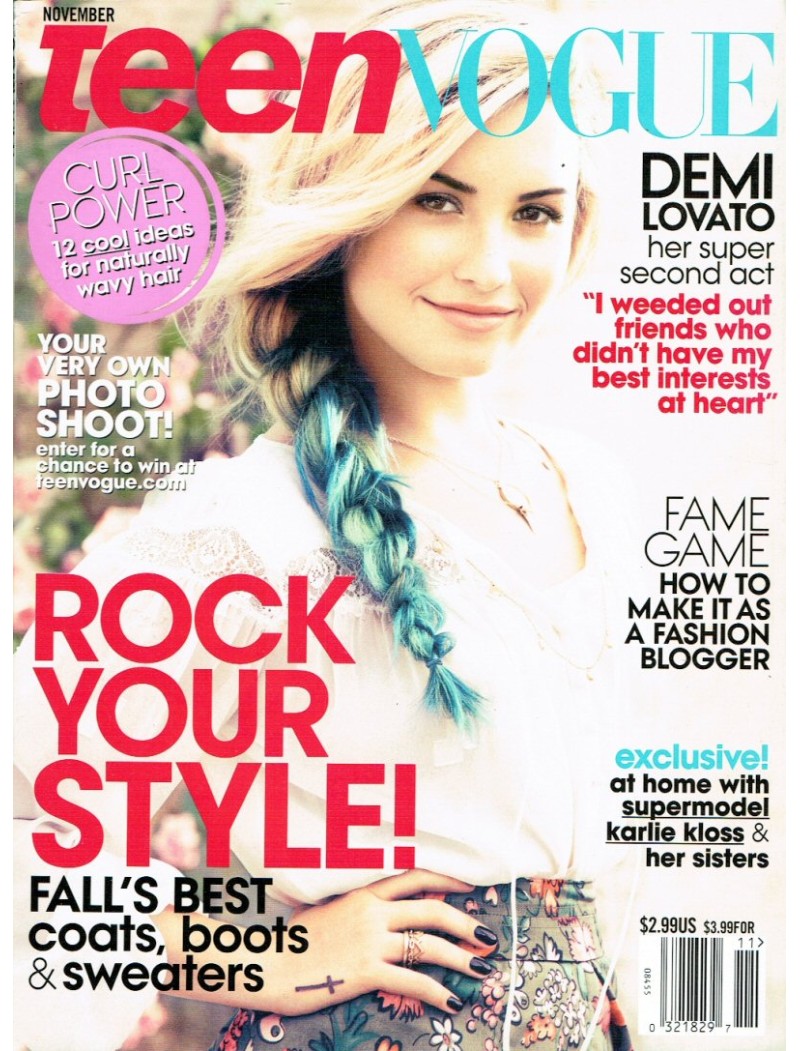 Teen Vogue Magazine 2012 11/12 Demi Lovato Teen Vogue Magazine 2012 11/12 Demi Lovato