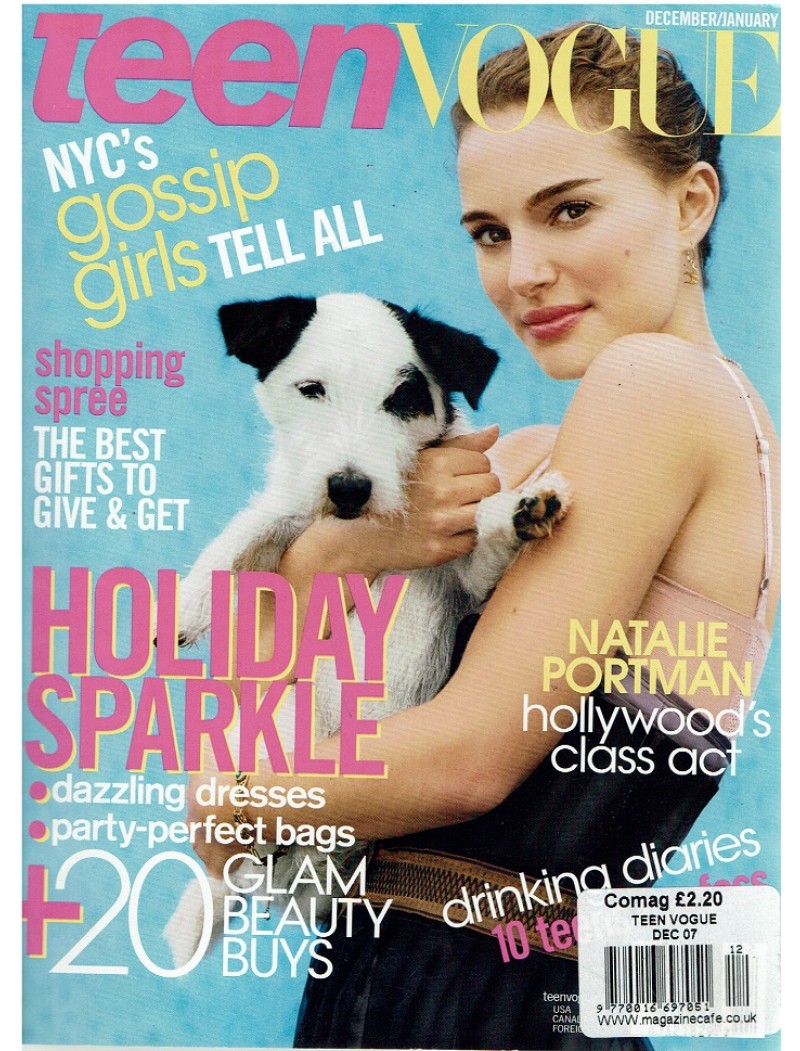 Teen Vogue Magazine December 2008 Natalie Portman