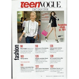 Teen Vogue Magazine December 2008 Natalie Portman