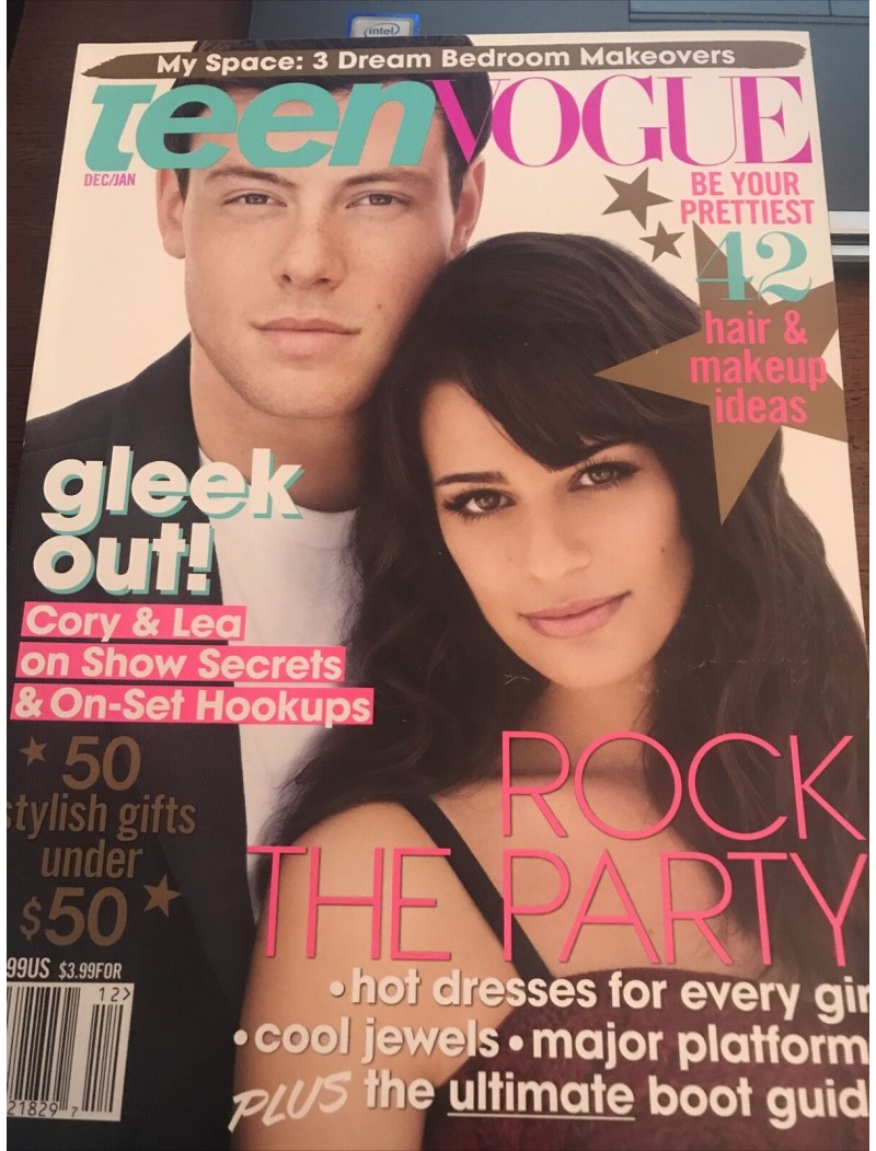 Teen Vogue Magazine 2010 12/10 Cory Monteith Lea Michelle