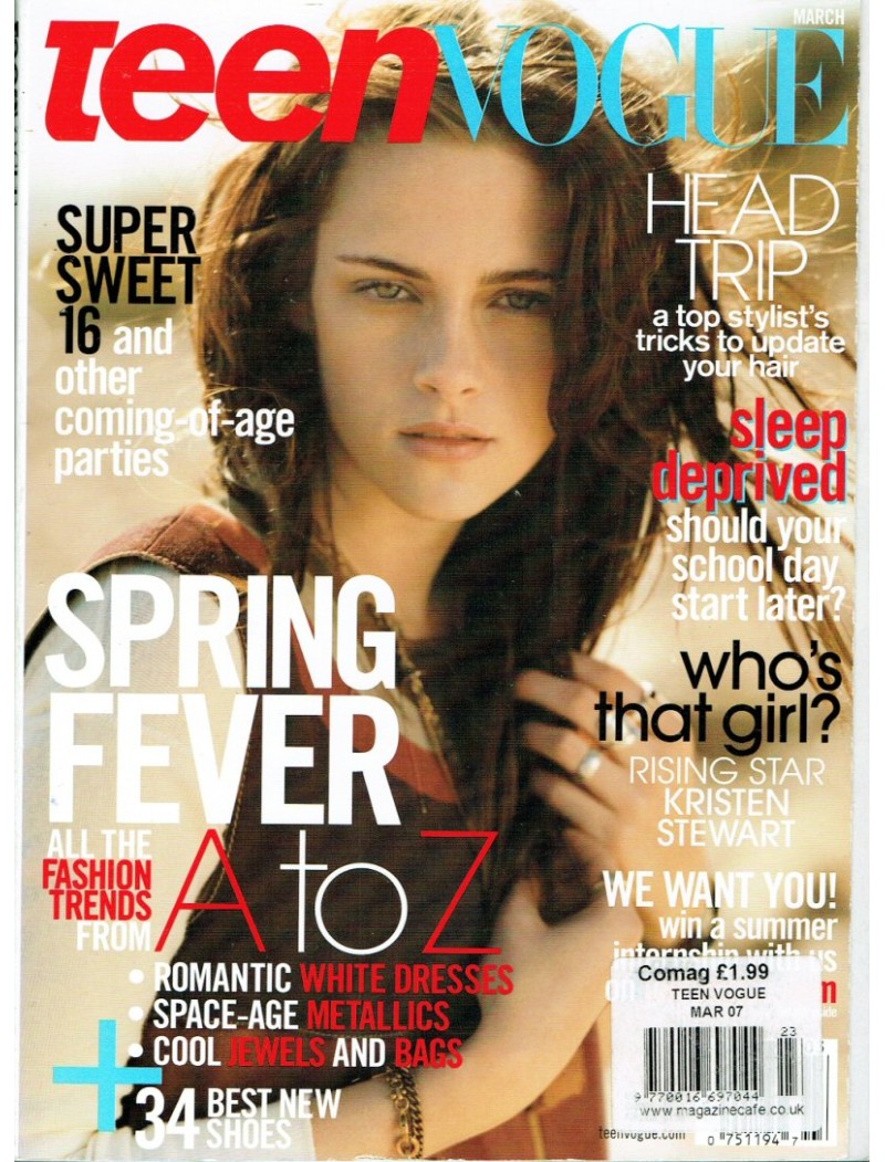 Teen Vogue Magazine 2007 03/07 Kristen Stewart