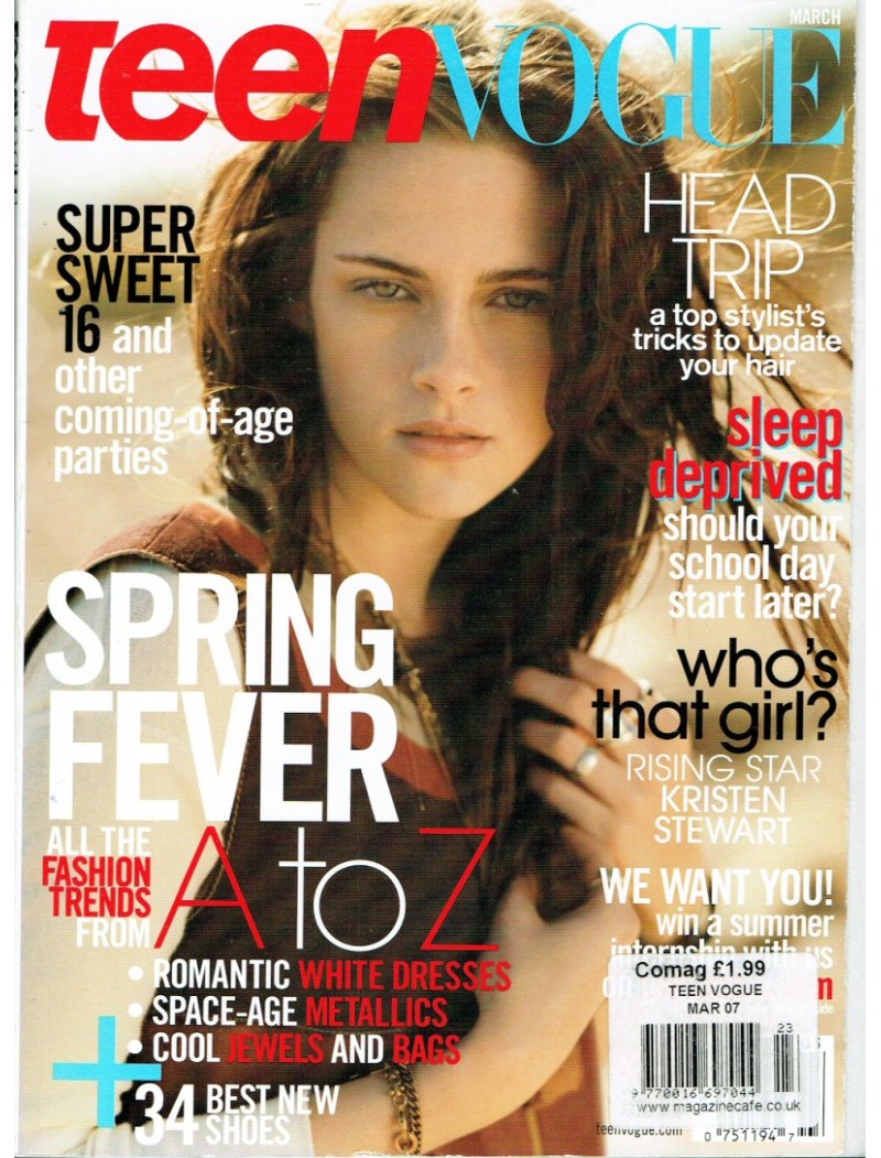 Teen Vogue Magazine 2007 03/07 Kristen Stewart Teen Vogue Magazine 2007 03/07 Kristen Stewart