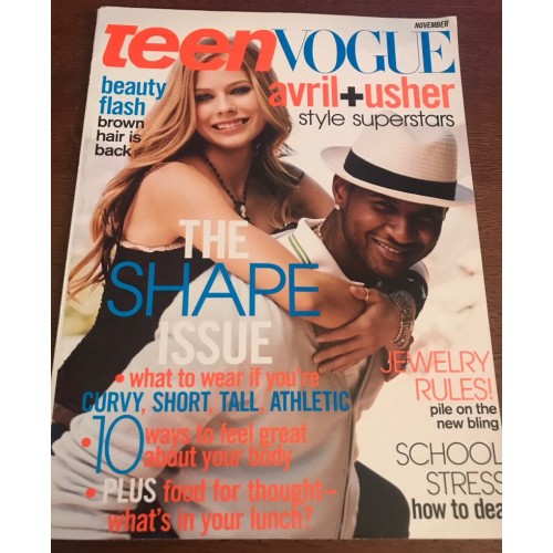 Teen Vogue Magazine 2004 11/04 Avril Lavigne & Usher