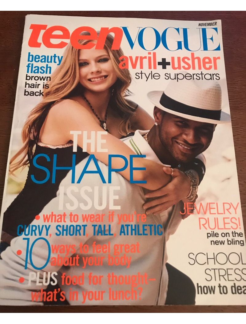 Teen Vogue Magazine 2004 11/04 Avril Lavigne & Usher