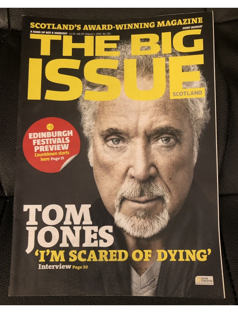 The Big Issue Magazine 26th July 2010 Tom Jones