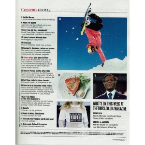 The Times Magazine 1st February 2014 Samuel L Jackson
