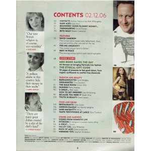 The Times Magazine 2nd December 2006 Ali Hewson