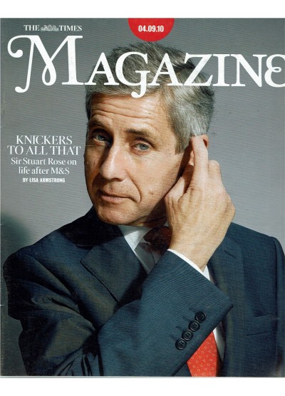 The Times Magazine 4th September 2010 Sir Stuart Rose