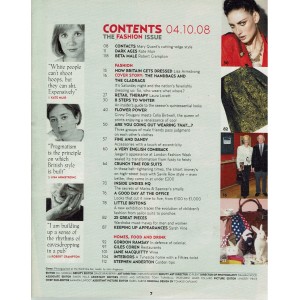 The Times Magazine 4th October 2008 Celia Birtwell