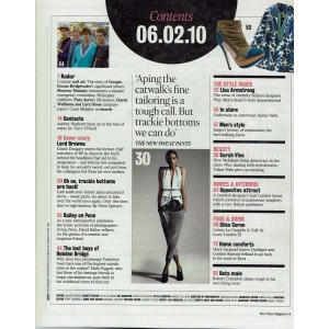 The Times Magazine 6th February 2010 Lord Browne