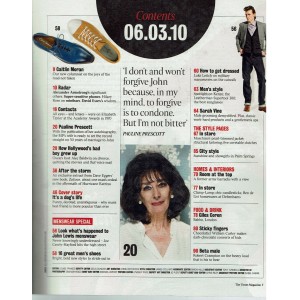 The Times Magazine 6th March 2010 Elizabeth Taylor