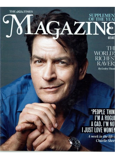 The Times Magazine 7th July 2012 Charlie Sheen
