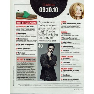 The Times Magazine 9th October 2010 Chris Evans