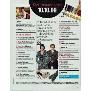 The Times Magazine 10th October 2009 J.A Myerson