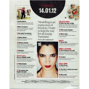 The Times Magazine 14th January 2012 Hanaa Ben Abdesslem