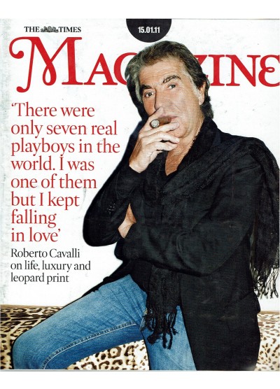 The Times Magazine 15th January 2011 Roberto Cavalli