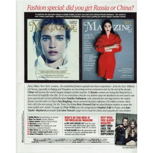 The Times Magazine 2012 15/09/12 Natalia Vodianova