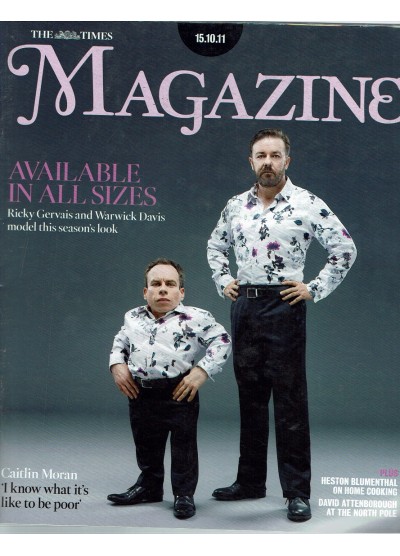 The Times Magazine 15th October 2011 Ricky Gervais